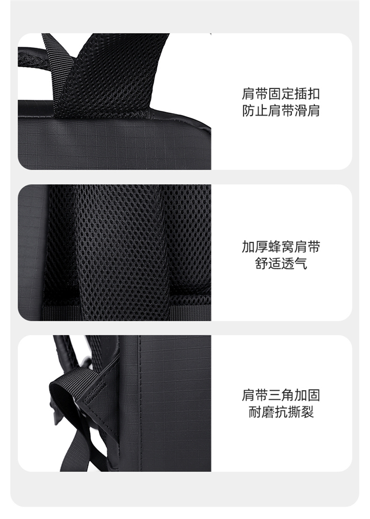 Waterproof Business Laptop Backpack With USB Charging Port, Custom Logo Travel Computer Backpack Wholesale